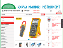 Tablet Screenshot of karyamandiriinstrument.com